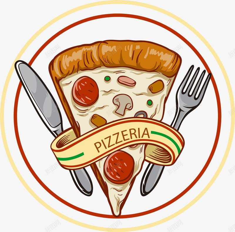 三角块披萨饼矢量图eps免抠素材_88icon https://88icon.com 三角披萨 刀叉 披萨饼 矢量素材 矢量图