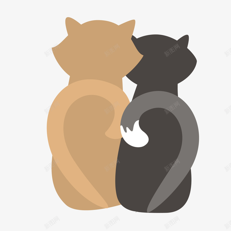 简洁可爱猫背影矢量图eps免抠素材_88icon https://88icon.com 动物 卡通 可爱 图案 小清新 猫咪 猫咪背影 生物 矢量图 简约 背影 装饰