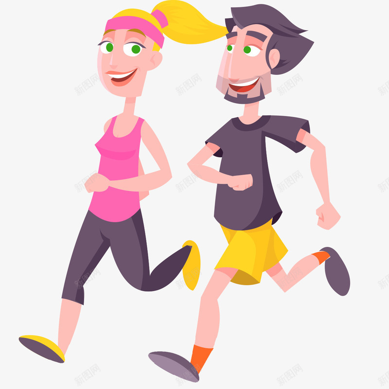 手绘可爱人物插图跑步马拉松png免抠素材_88icon https://88icon.com 人物插图 可爱 手绘 插画 跑步 运动 马拉松