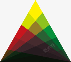 多彩的抽象三角形素材