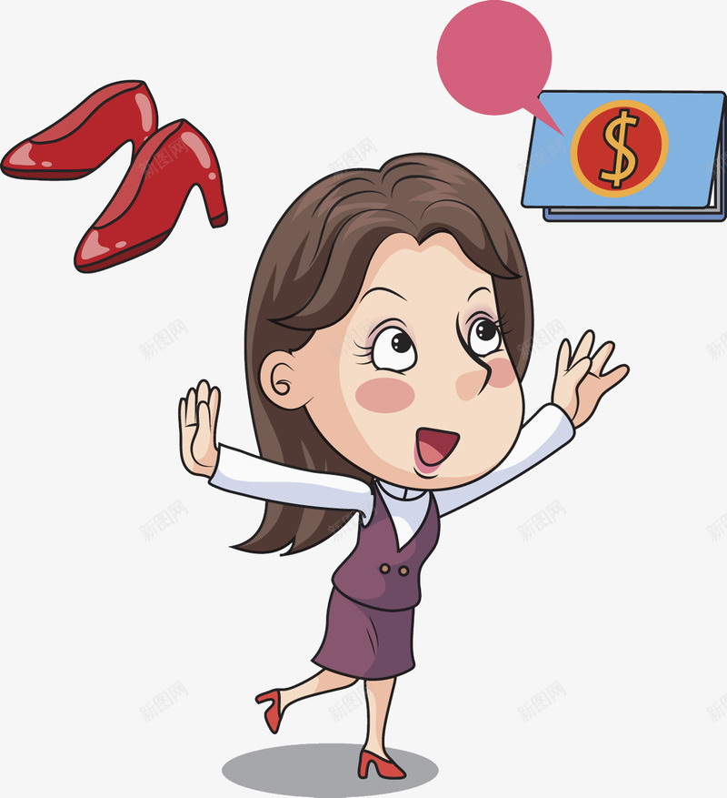 销售美女png免抠素材_88icon https://88icon.com 人物画 卡通手绘 水彩画 肖像画 装饰图案 销售美女