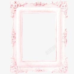 粉色欧美相框素材