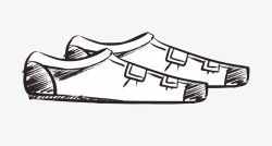 卡通简洁手绘鞋子素材