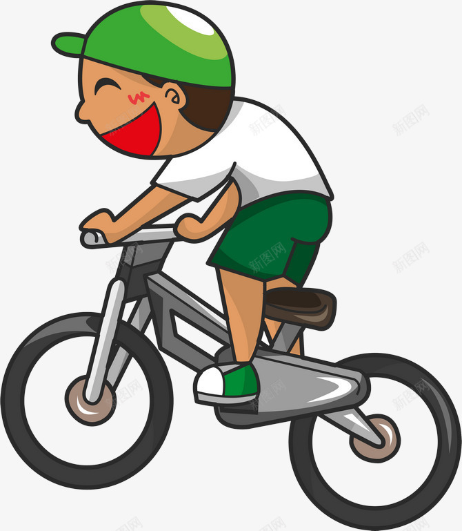 骑自行车的小孩png免抠素材_88icon https://88icon.com 体育活动 儿童 卡通 学生 小孩 小朋友 插画 运动 骑自行车