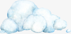 蓝色棉花糖蓝色棉花糖云朵高清图片