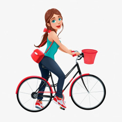 骑单车的女人骑单车的美女高清图片