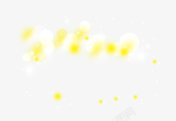 白色星光和黄白斑点素材