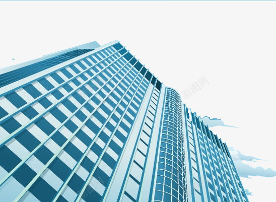 高楼大厦png免抠素材_88icon https://88icon.com 云朵 写字楼 卡通 大楼 蓝色