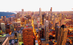 美国芝加哥城市六素材