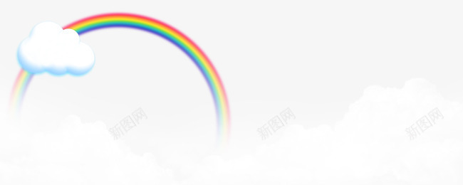 天空png免抠素材_88icon https://88icon.com 云朵 天空 天空素材 彩虹 白云 背景装饰