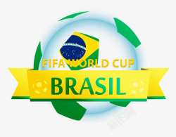 巴西标志2014巴西世界杯标志图标高清图片