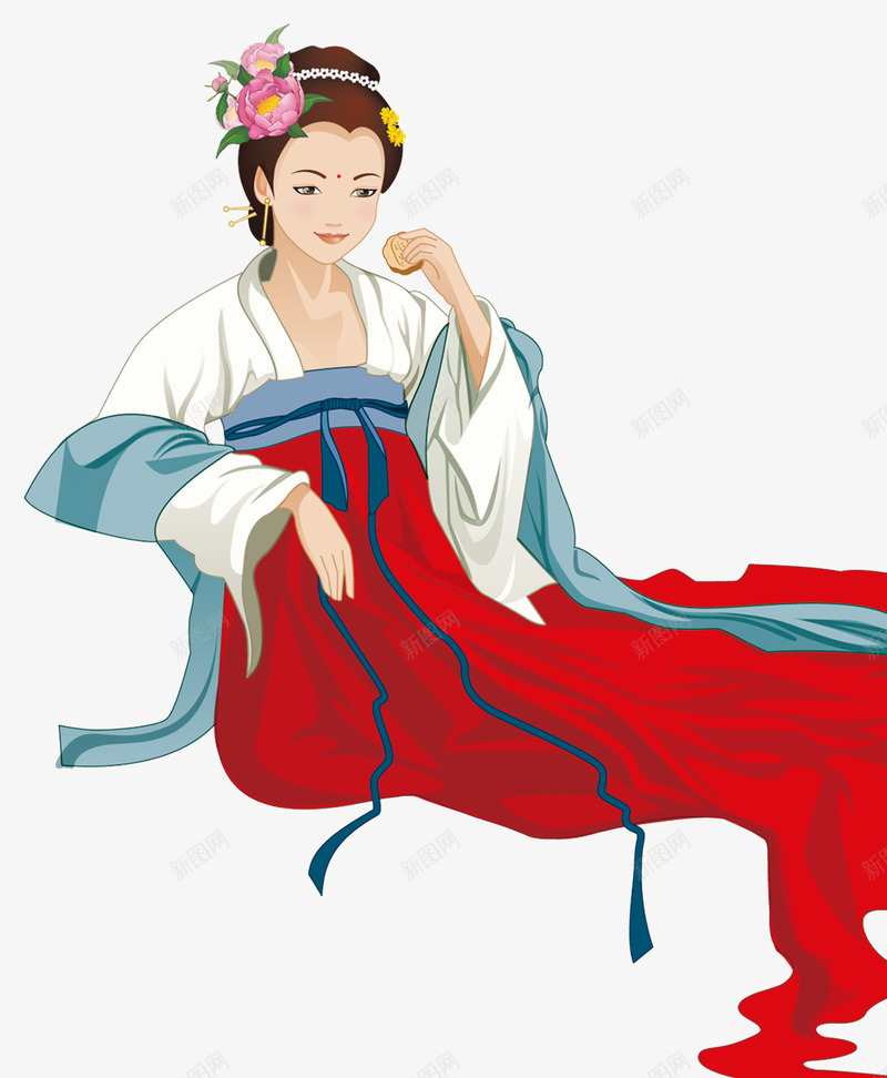 古代仕女进食图png免抠素材_88icon https://88icon.com 仕女 仕女图 仕女进食 古代 古代仕女 古代仕女图 古代女子 古代美女 进食图