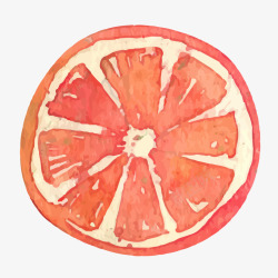 卡通水彩水果橙子矢量图素材
