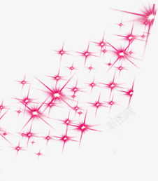 粉色漂浮星光活动素材