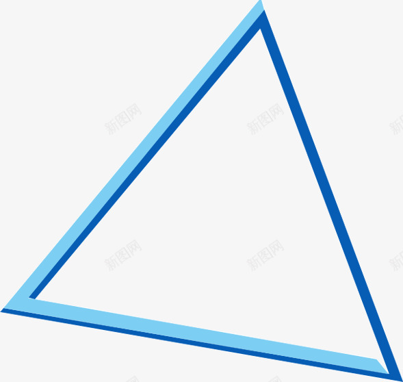 蓝色三角形几何装饰图案png免抠素材_88icon https://88icon.com 三角形 几何 图案 蓝色 装饰