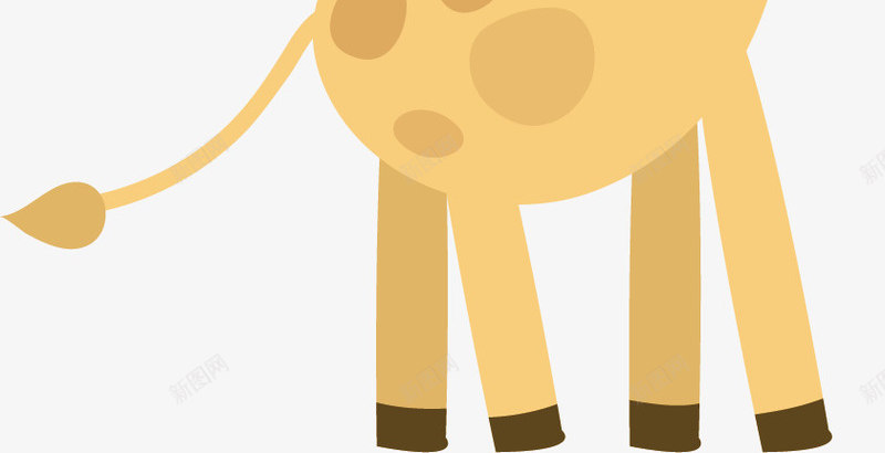 卡通长劲鹿矢量图ai免抠素材_88icon https://88icon.com 动物 动物插画 卡通 卡通动物 可爱动物 小动物 长劲鹿 矢量图