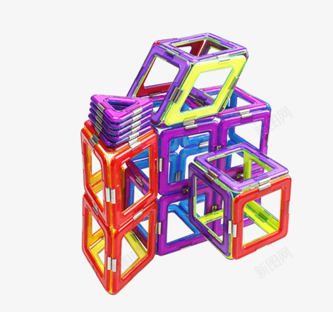 相机png免抠素材_88icon https://88icon.com 三角形 儿童玩具 正方形 照相机 玩具 益智玩具 磁力片 磁铁 菱形