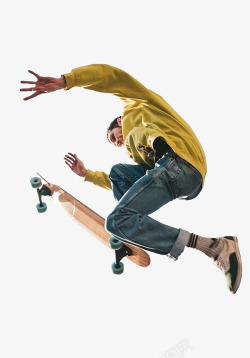 滑滑板运动滑板抠图高清图片
