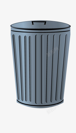 简洁垃圾桶扁平化垃圾桶矢量图高清图片