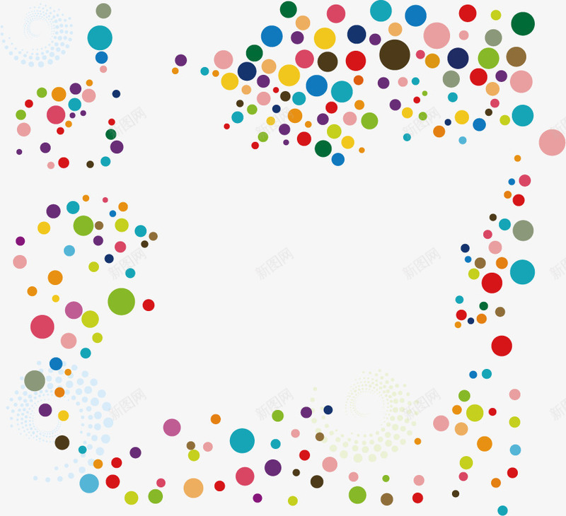 彩色的圆点背景装饰图案png免抠素材_88icon https://88icon.com 图案背景 图案装饰 圆点背景 彩色图案 背景图案 装饰图案