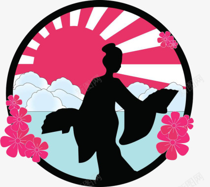 樱花日本樱花图标图标