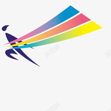 马拉松logo创意运动图标图标