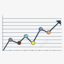 黑色折线数据矢量图素材