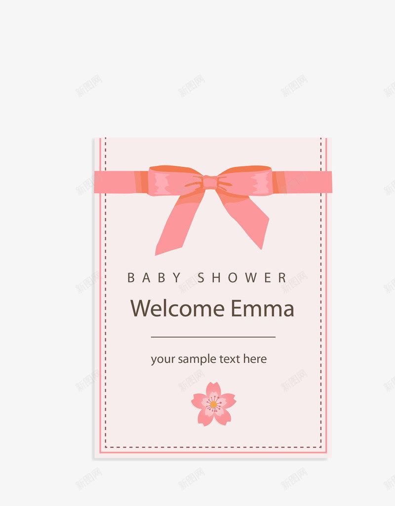 浅色蝴蝶结樱花装饰贺卡日本png免抠素材_88icon https://88icon.com 日本 樱花装饰 浅色蝴蝶结 矢量樱花装饰 贺卡