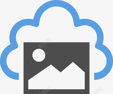 云朵png照片云服务图标图标