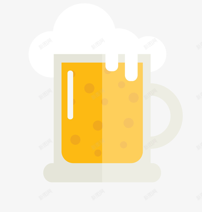 卡通啤酒矢量图eps免抠素材_88icon https://88icon.com 卡通啤酒 啤酒 啤酒png 扁平化啤酒 矢量啤酒 简洁啤酒 矢量图