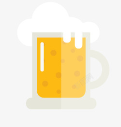 简洁啤酒卡通啤酒矢量图高清图片