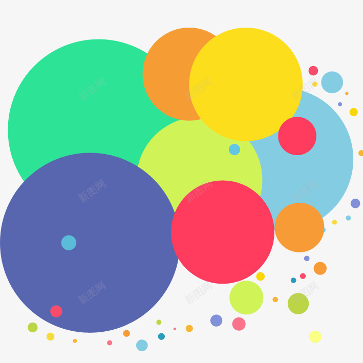 彩色圆形漂浮png免抠素材_88icon https://88icon.com 圆点漂浮 彩色圆形 彩色球形