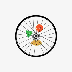 自行车配件创意自行车车轮高清图片