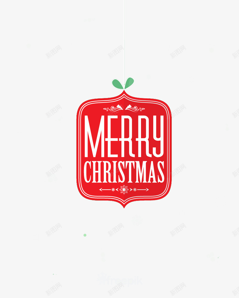 简洁圣诞节插画png免抠素材_88icon https://88icon.com 免费png图片 免费矢量 圣诞 圣诞图片 圣诞标签 圣诞矢量 圣诞节免费图片 悬挂 红色标签