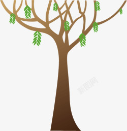 简洁树木树枝树杈矢量图高清图片