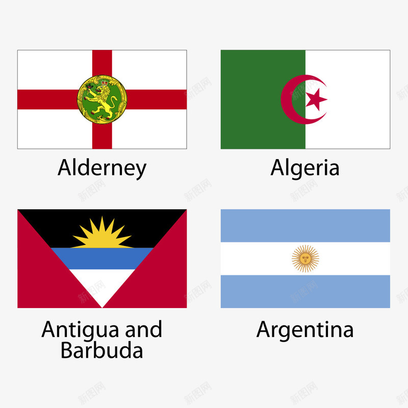 欧美国旗png免抠素材_88icon https://88icon.com Alderney Algeria 国家 国旗 旗帜 欧美国旗