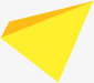黄色三角形几何图形素材