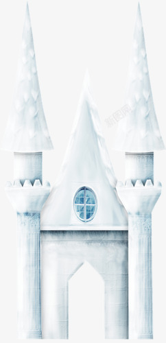 城堡门卡通白色的城堡门高清图片