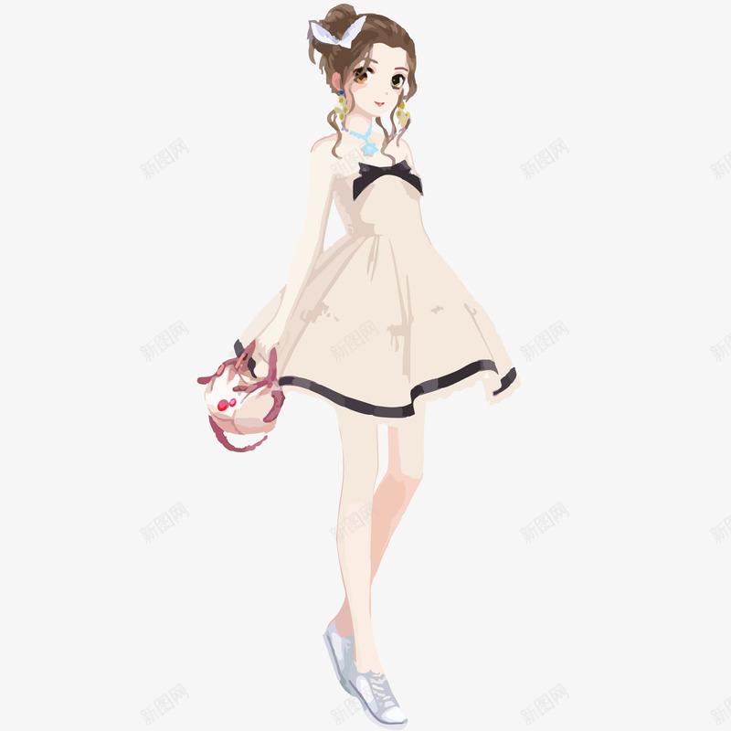 卡通美女矢量图ai免抠素材_88icon https://88icon.com PNG图 PNG图下载 创意卡通 卡通 卡通插图 塑身美女 插图 美女 矢量图