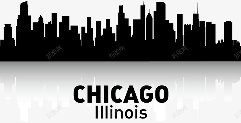 CHICAGOpng免抠素材_88icon https://88icon.com 剪影 城市 城市剪影 城市建设 大厦 房地产 插图 楼宇 都市 高楼