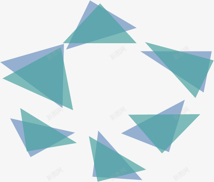 透明三角形圆环png免抠素材_88icon https://88icon.com 三角形 循环 步骤 流程 透明
