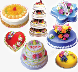 花式蛋糕素材
