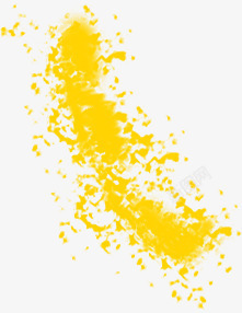 黄色星光斑点装饰素材