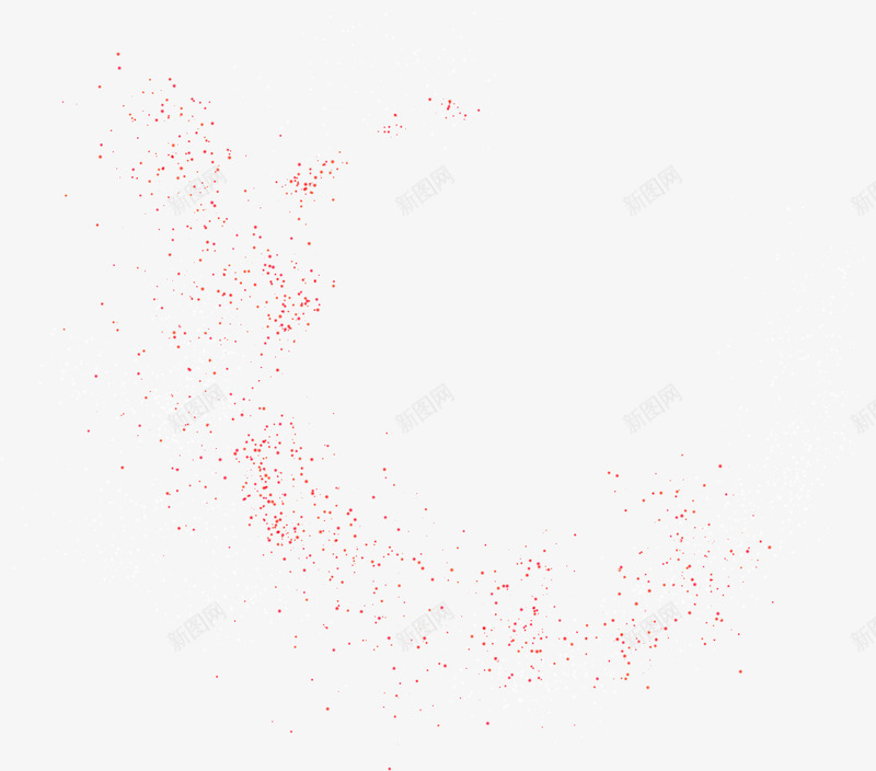 圆点渐变png免抠素材_88icon https://88icon.com 喷溅 圆点渐变感觉 红色