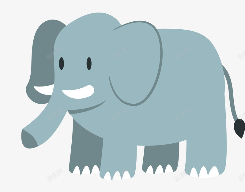 卡通扁平化大象动物psd免抠素材_88icon https://88icon.com 动物png 卡通动物 卡通大象 大象png 扁平化大象 简笔画大象