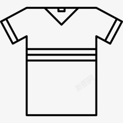 白T恤衣服运动T恤图标高清图片