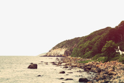 海边美丽岩石摄影素材