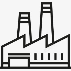 工业污染背景工厂图标高清图片