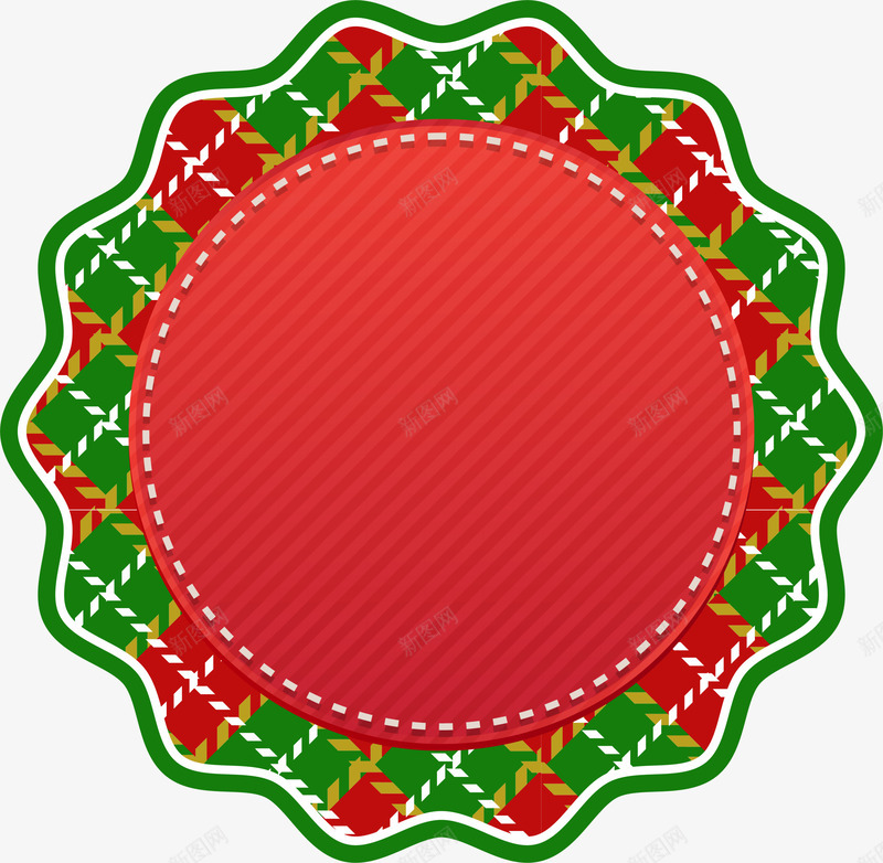 圣诞节多彩卡片png免抠素材_88icon https://88icon.com 喜庆 圣诞节卡片 多彩卡片 波浪纹 红色圆圈 红色条纹