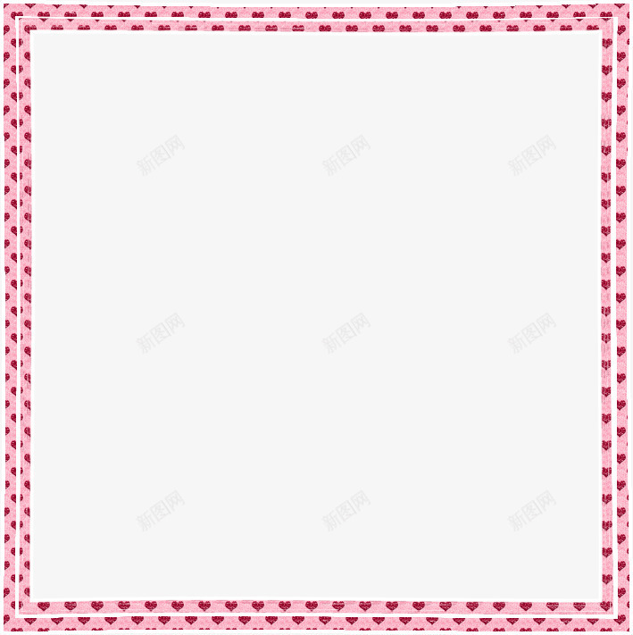 日系风格边框png免抠素材_88icon https://88icon.com 可爱 波点 粉色 边框